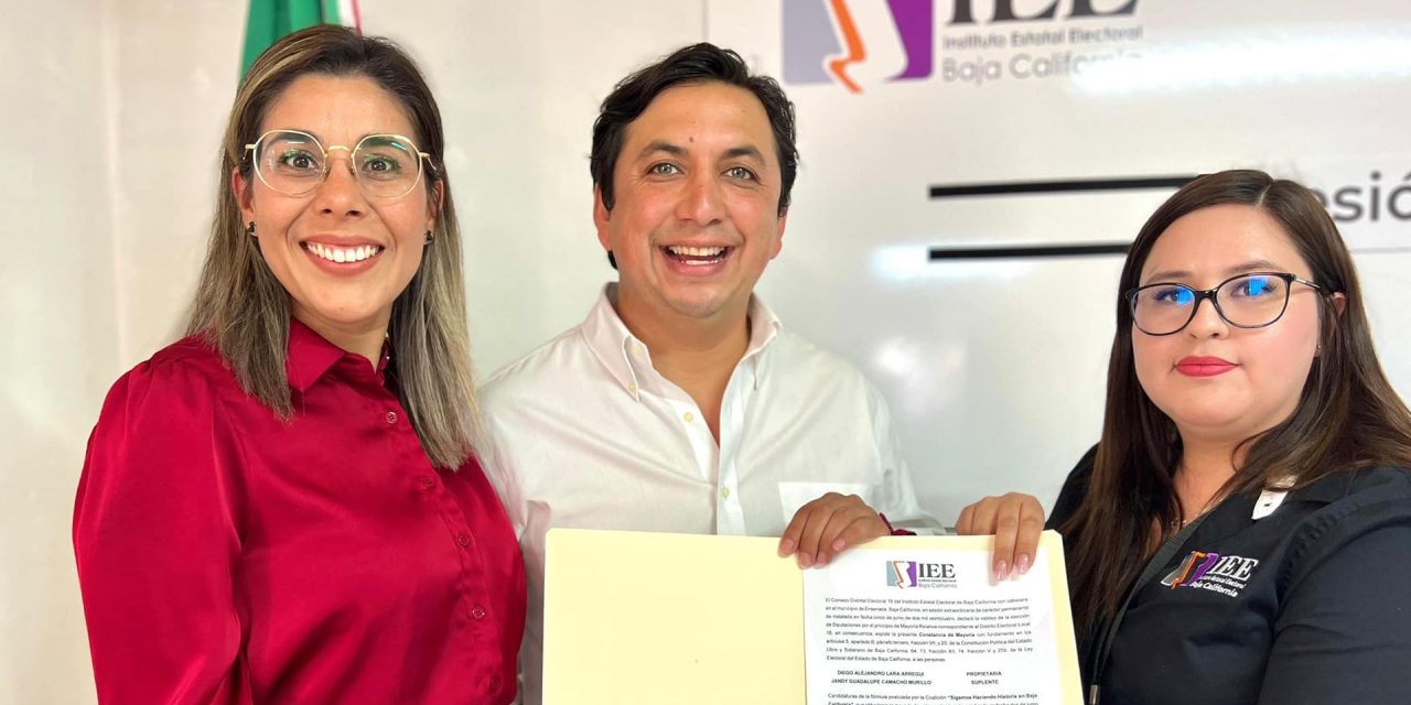 Diego Arregui recibió su constancia de mayoría por el distrito 16