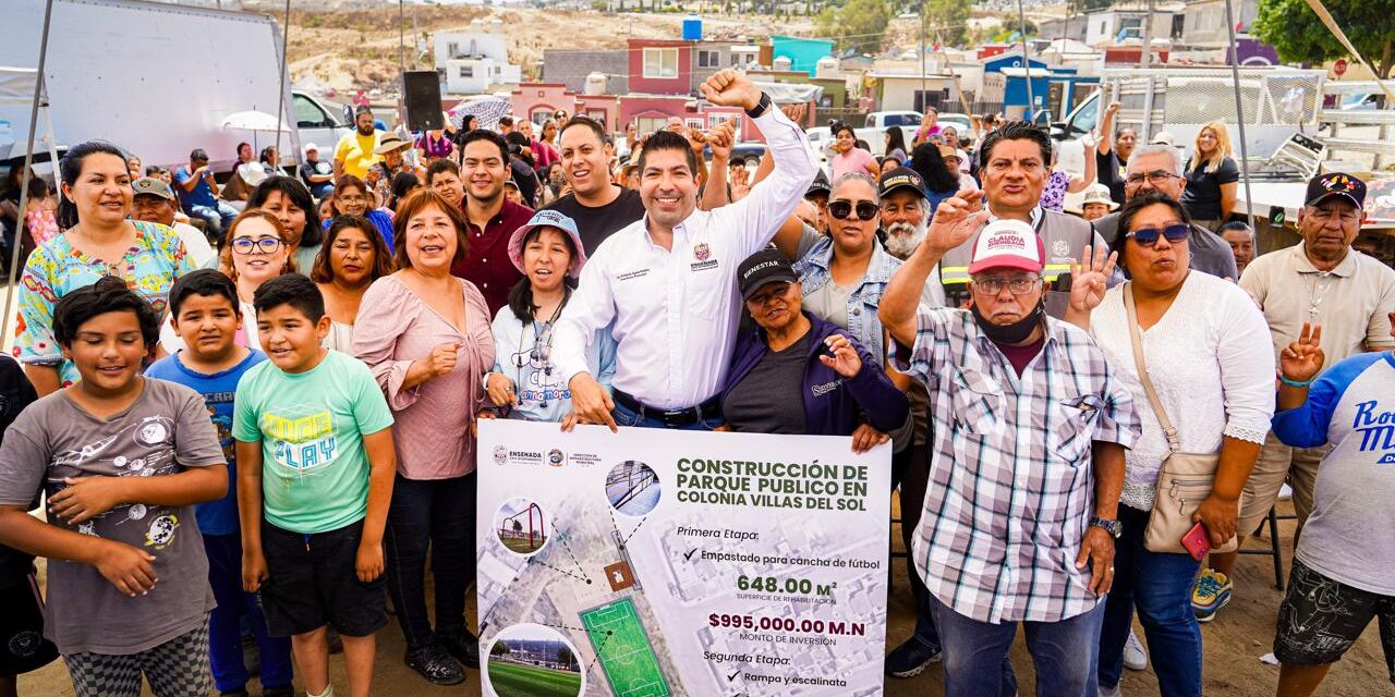 Arranca construcción de parque