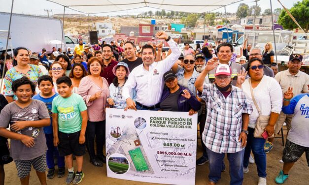 Arranca construcción de parque
