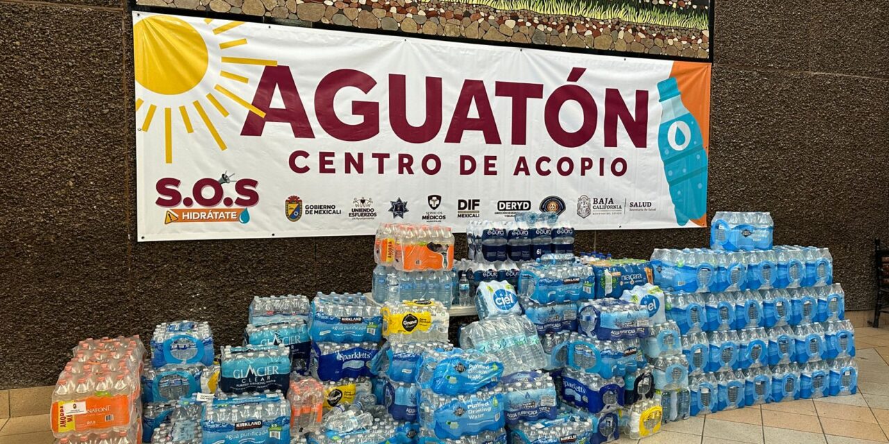 RECAUDA “AGUATÓN” 12, 979 BOTELLAS PARA LOS CENTROS DE HIDRATACIÓN
