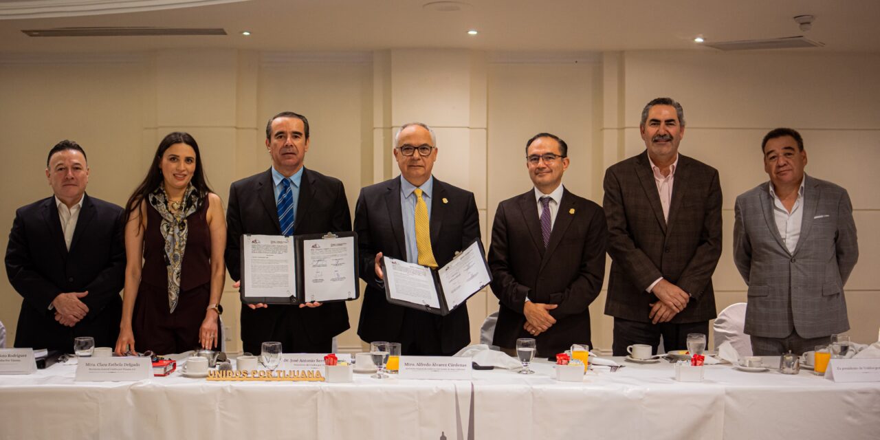 FIRMAN GOBIERNO DEL ESTADO Y GRUPO UNIDOS POR TIJUANA CONVENIO PARA FORTALECER TEJIDO SOCIAL