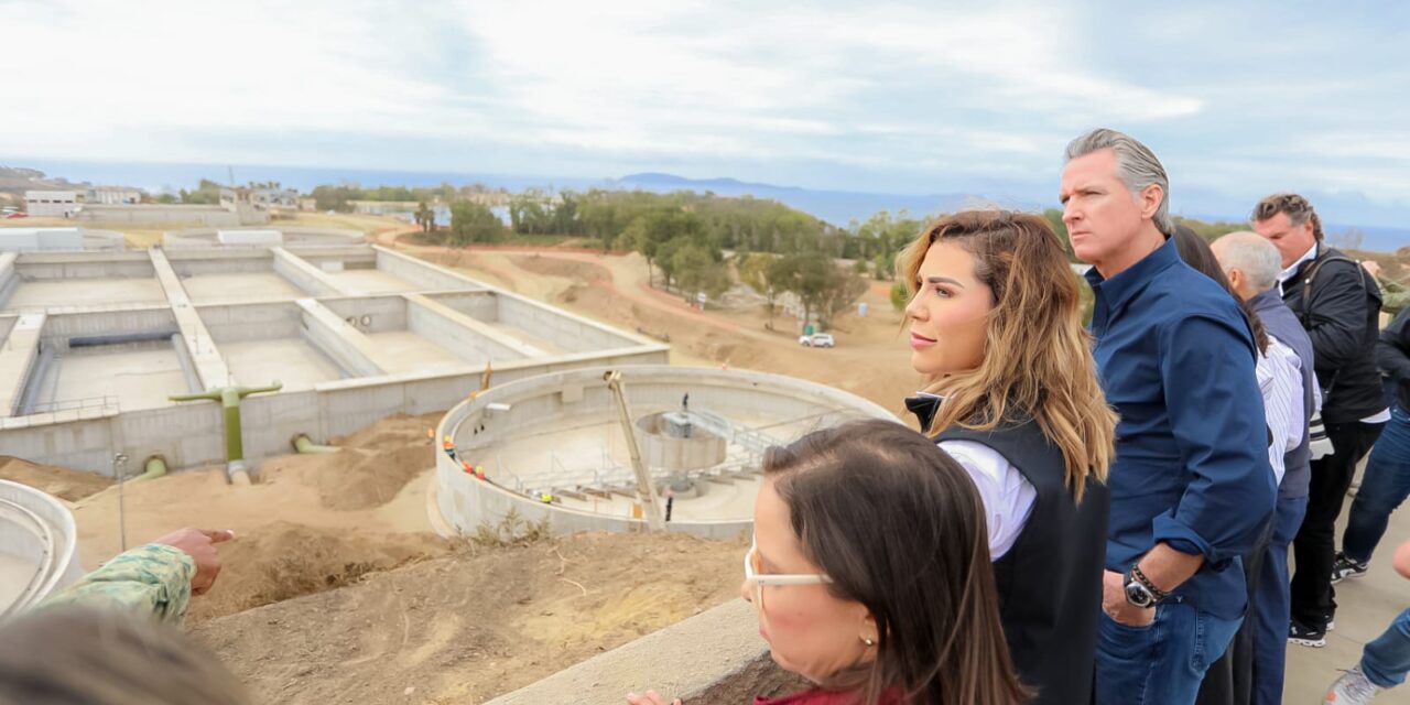 SUPERVISAN GOBERNADORA MARINA DEL PILAR Y GAVIN NEWSOM AVANCE DE OBRA EN PLANTA TRATADORA DE AGUA EN SAN ANTONIO DE LOS BUENOS