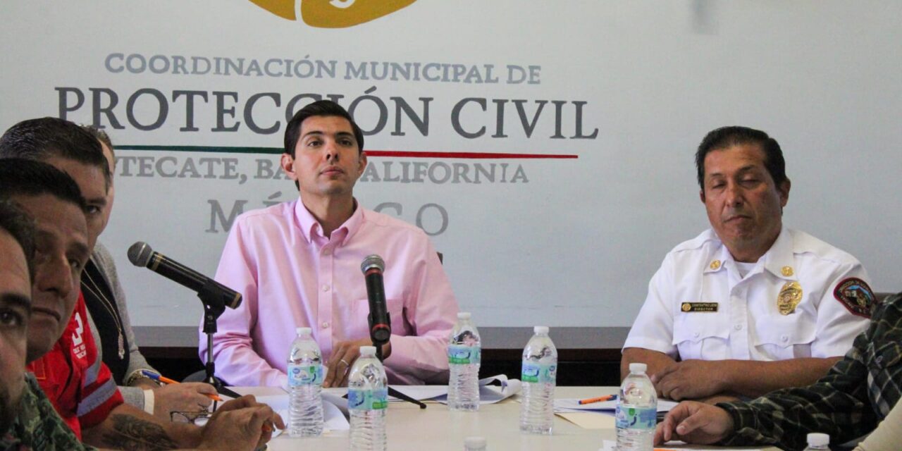 INSTALA ROMÁN COTA EL CONSEJO MUNICIPAL DE PROTECCIÓN CIVIL DE TECATE