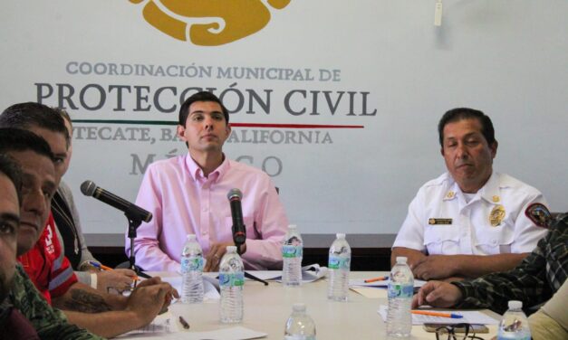 INSTALA ROMÁN COTA EL CONSEJO MUNICIPAL DE PROTECCIÓN CIVIL DE TECATE