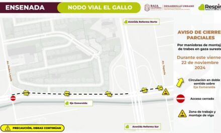 ANUNCIA SIDURT MONTAJE DE TRABES EN GAZA SURESTE DE NODO VIAL EL GALLO