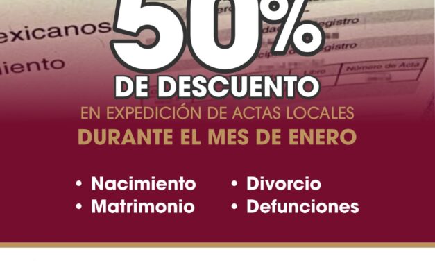 ANUNCIA AYUNTAMIENTO DE TIJUANA DESCUENTOS EN TRÁMITES DE REGISTRO CIVIL