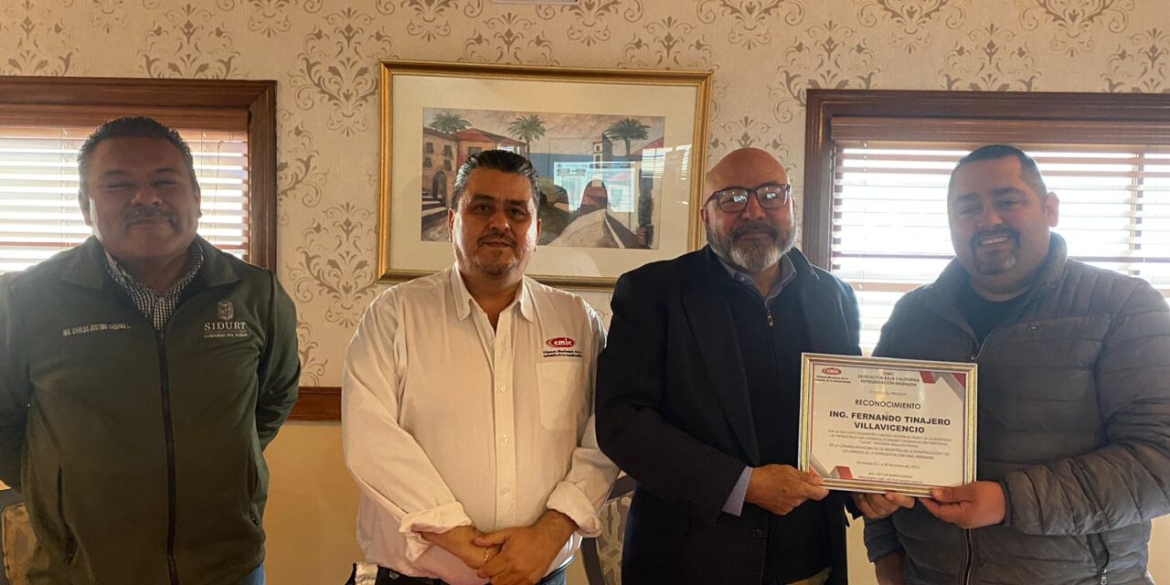 Reconoce CMIC trabajo de SIDURT; Obras atraerán inversiones  