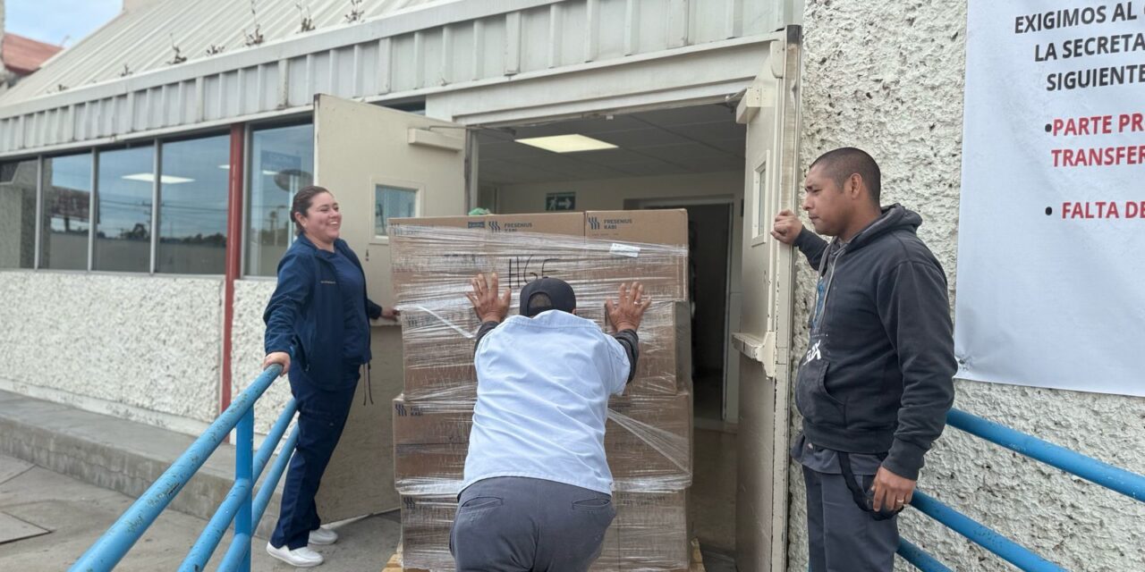 SECRETARÍA DE SALUD DISPERSA INSUMOS MÉDICOS PARA HOSPITALES DE BAJA CALIFORNIA