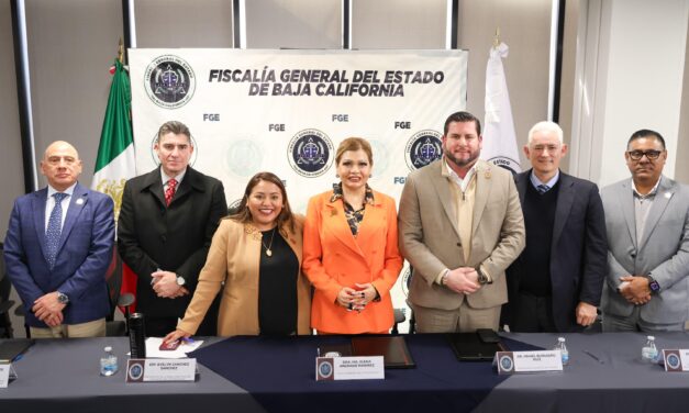 Firman XXV Ayuntamiento de Tijuana y Fiscalía General del Estado convenio en materia de seguridad