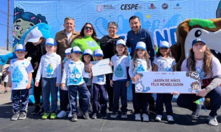 DESFILAN NIÑAS Y NIÑOS A FAVOR DEL CUIDADO DEL AGUA