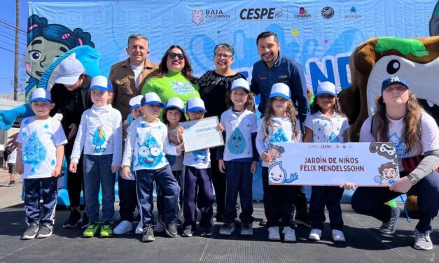 DESFILAN NIÑAS Y NIÑOS A FAVOR DEL CUIDADO DEL AGUA