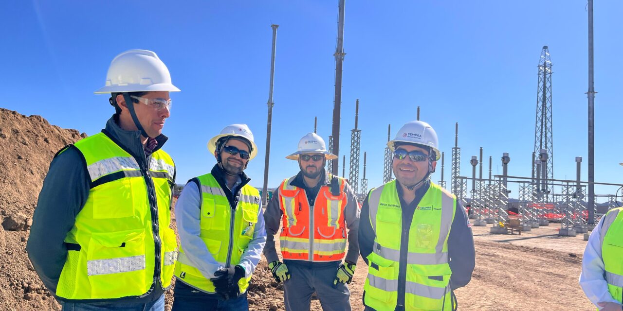 VISITA ALCALDE ROMÁN COTA CONSTRUCCIÓN DEL PARQUE EÓLICO CIMARRÓN DE SEMPRA INFRAESTRUCTURA