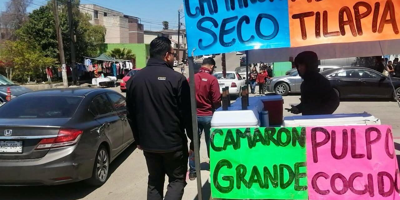 SUPERVISAN VENTA DE MARISCOS EN LA VÍA PÚBLICA EN TIJUANA