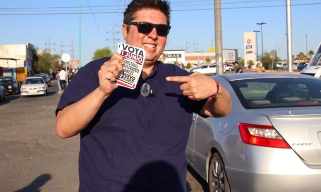 ARMANDO SAMANIEGO ENCABEZA VOLANTEO DE PROMOCIÓN JUDICIAL PARA LAS VOTACIONES DEL 1 DE JUNIO