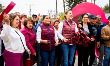 Participa Claudia Agatón en la inauguración de la pavimentación de más de 22 mil m2 en el Ex Ejido Chapultepec