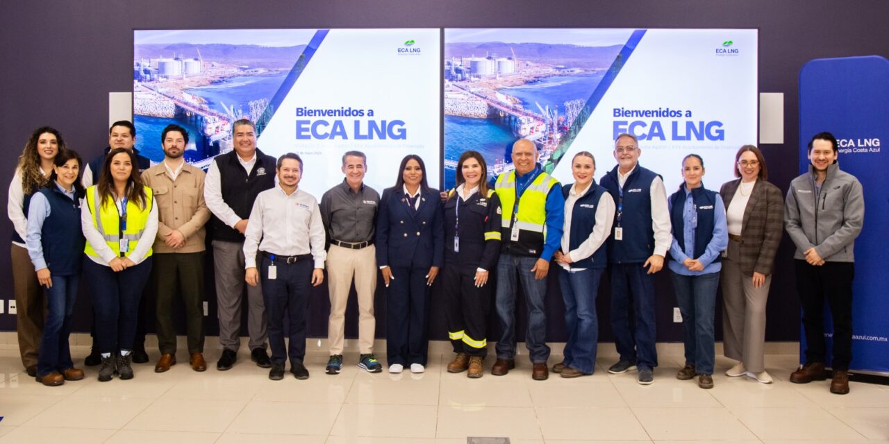 Visita Claudia Agatón terminal de licuefacción de gas natural ECA LNG