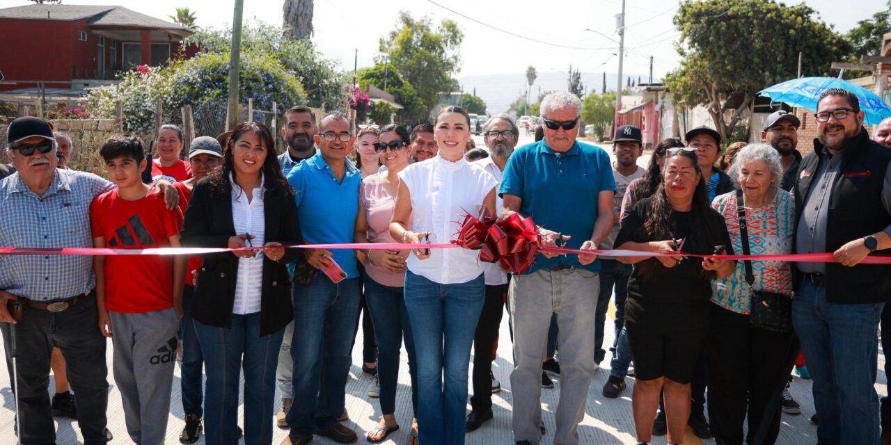REFUERZA MARINA DEL PILAR LA ESTRATEGIA CORAZONES EN TIJUANA CON MÁS CALLES PAVIMENTADAS Y REDES DE AGUA