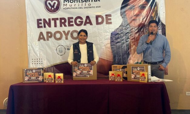 ENTREGA DIPUTADA MONTSE MURILLO CIENTOS DE UNIFORMES PARA EL REGRESO A CLASES