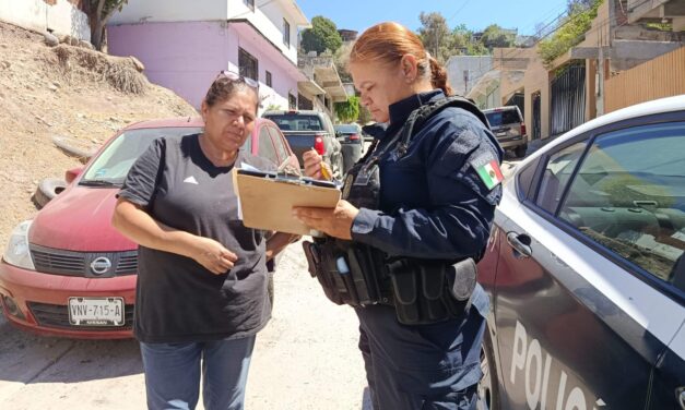 Da seguimiento Policía Municipal de Tijuana a Comités de Seguridad Ciudadana en la colonia Zona Centro