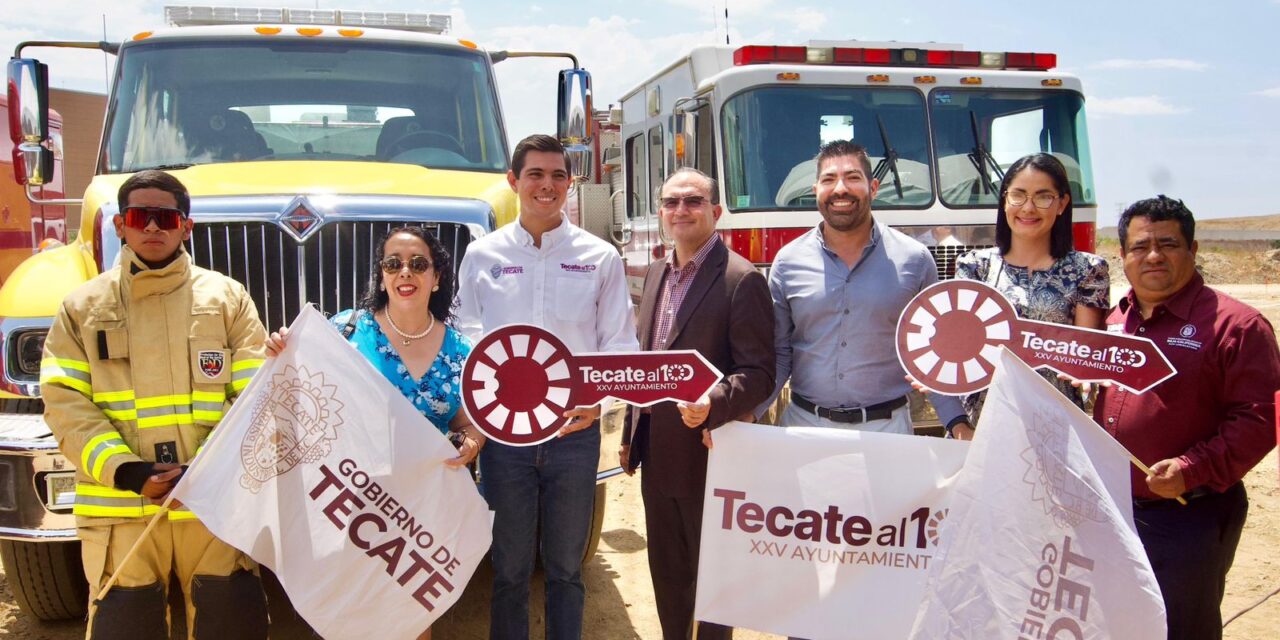 Atestigua Armando Ayala el arranque de la nueva estación de bomberos en Tecate