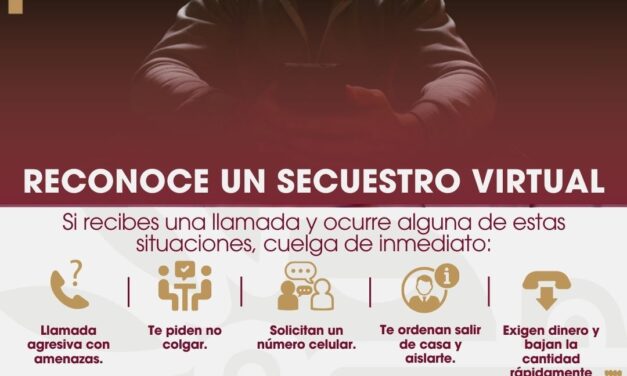 Emite SSPCM recomendaciones para prevenir el secuestro virtual