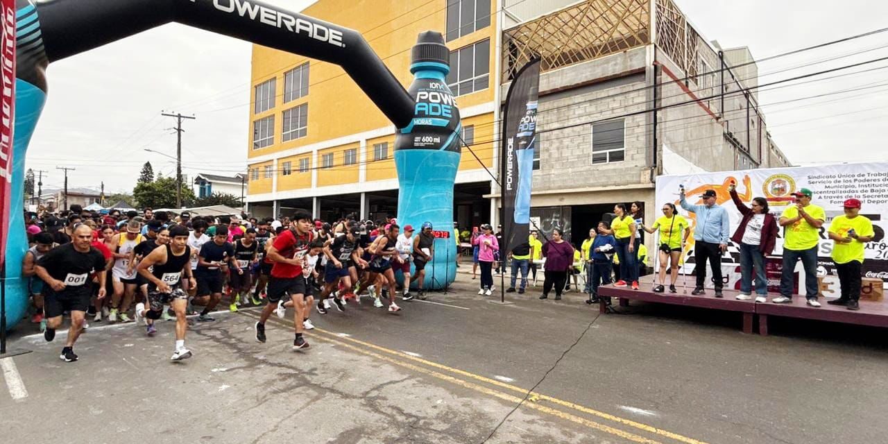 PARTICIPAN 800 ASISTENTES EN LA CARRERA CON CAUSA 5K DEL SINDICATO DE BURÓCRATAS