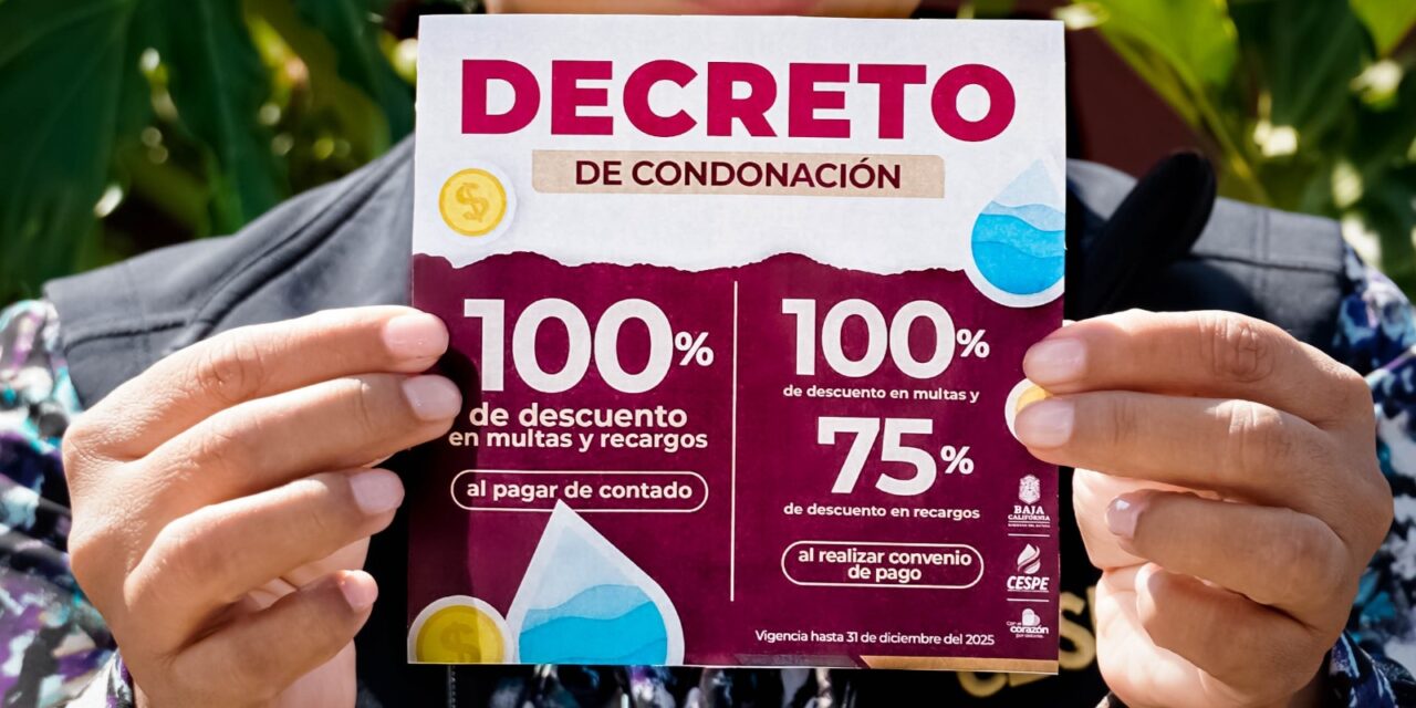 CESPE ANUNCIA DESCUENTOS PARA QUIENES PRESENTEN ADEUDO EN SERVICIO DE AGUA