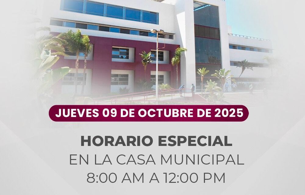 Este Jueves la Casa Municipal brindarán servicio hasta las 12 del mediodía; Por informe de Claudia Agatón