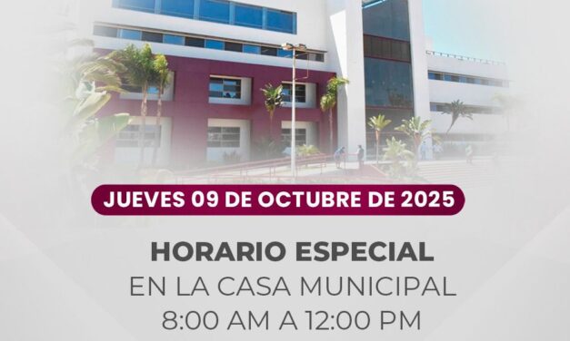 Este Jueves la Casa Municipal brindarán servicio hasta las 12 del mediodía; Por informe de Claudia Agatón