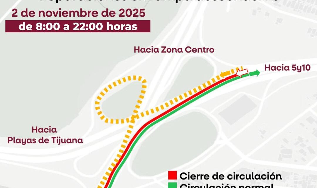 ANUNCIA SIDURT REPARACIONES DE LOSA DE CONCRETO EN NODO MORELOS