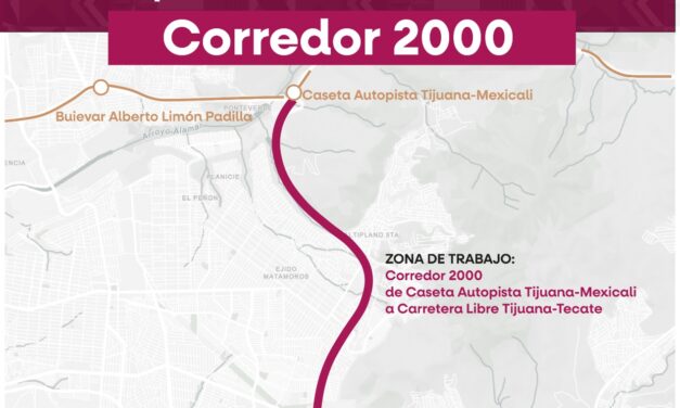 EXHORTA SIDURT A MANEJAR CON PRECAUCIÓN EN ZONA DE OBRAS DEL CORREDOR TIJUANA-ROSARITO 2000