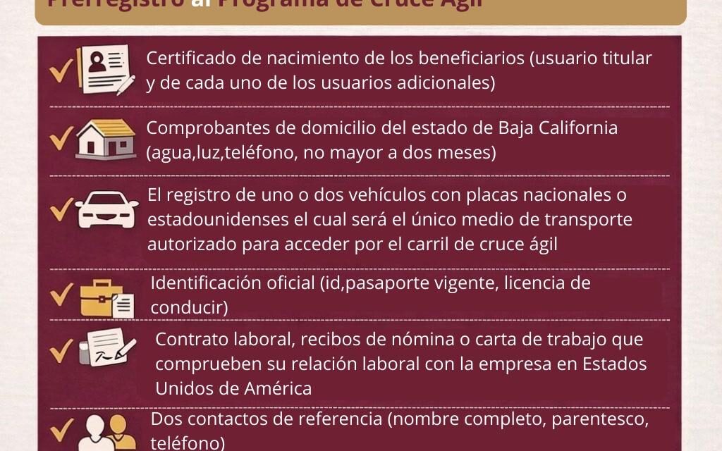 Inicia Tijuana prerregistro del Programa de Cruce Ágil para Trabajadores Transfronterizos