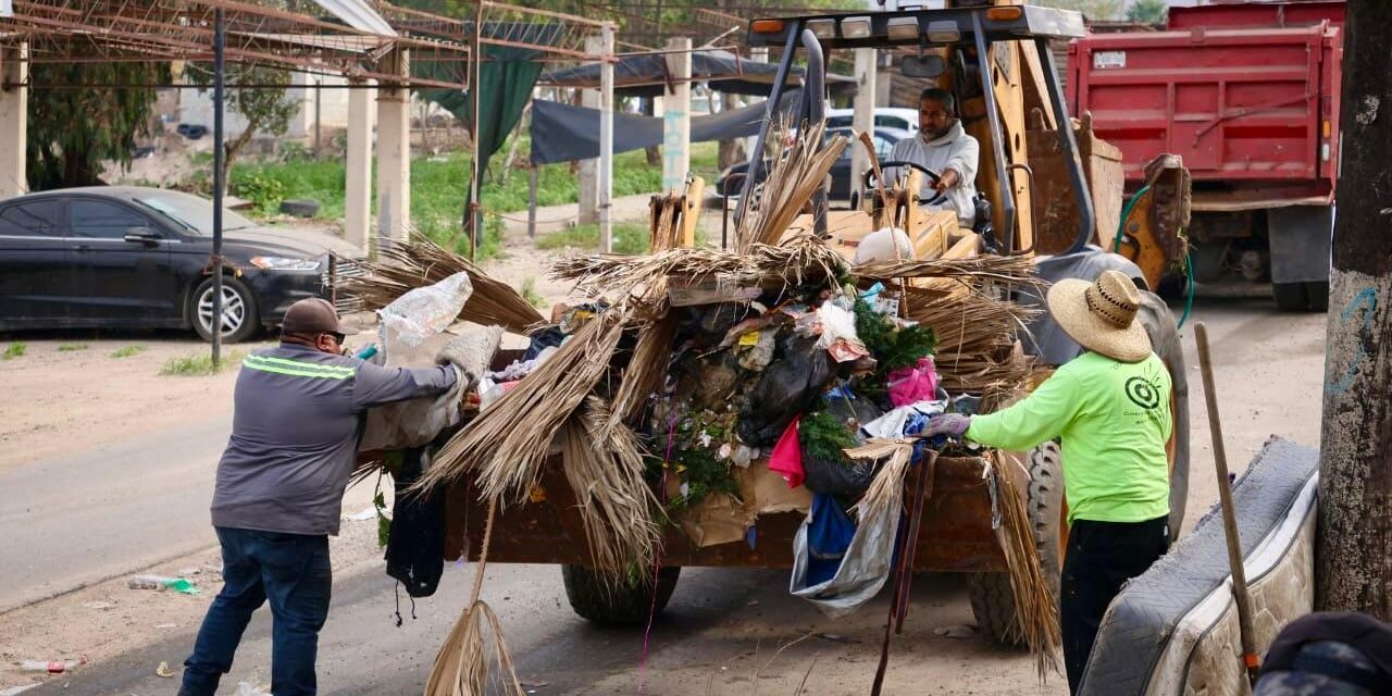 Recolecta Gobierno Municipal más de 105 toneladas de basura y escombro