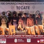 TRAS ENFRENTAMIENTO ARMADO DETIENEN A SIETE PERSONAS Y ASEGURAN ARSENAL EN TECATE