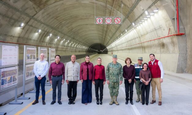 INAUGURAN CLAUDIA SHEINBAUM Y MARINA DEL PILAR PRIMER TRAMO DEL VIADUCTO ELEVADO Y LA UNIVERSIDAD ROSARIO CASTELLANOS EN TIJUANA