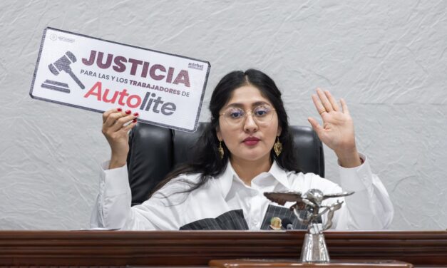 RECIBE MICHEL SÁNCHEZ A VÍCTIMAS LABORALES DE AUTOLITE Y REFRENDA EL IMPULSO A LEY ANTIGOLONDRINAS