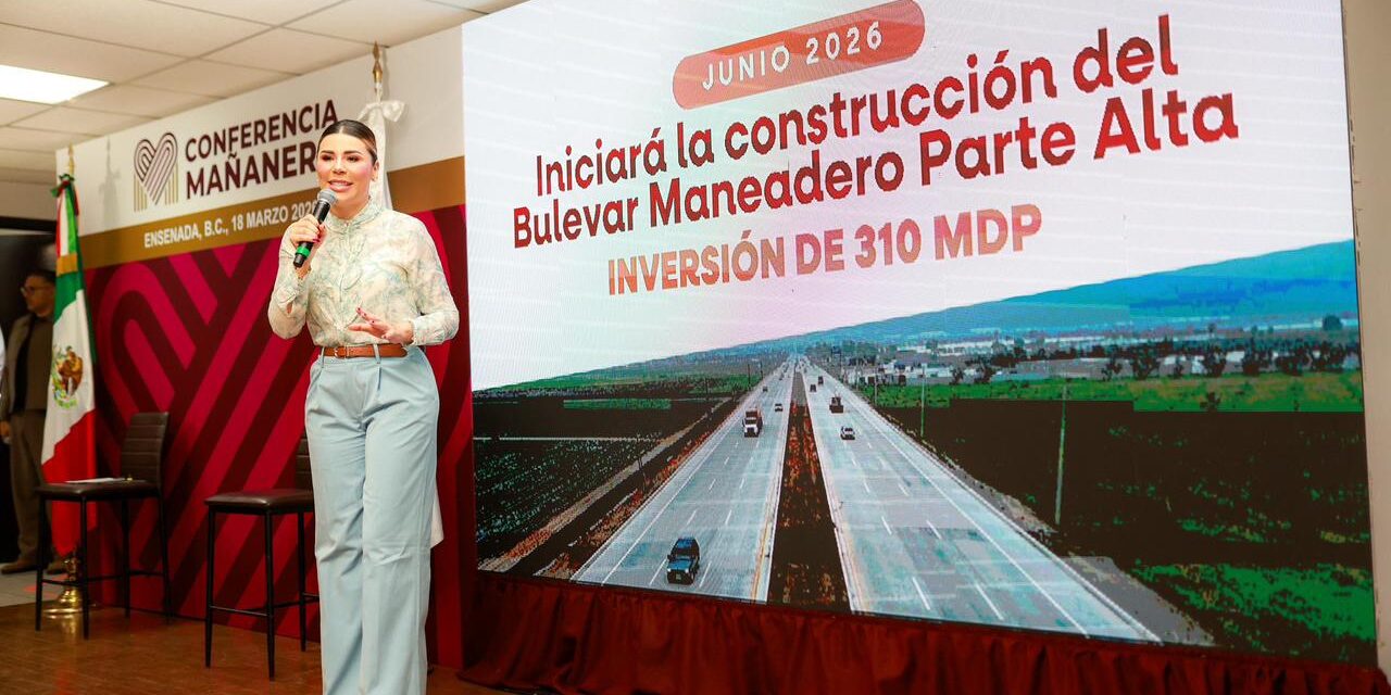 IMPULSA GOBERNADORA MARINA DEL PILAR DESARROLLO DE ENSENADA CON INVERSIÓN HISTÓRICA EN INFRAESTRUCTURA