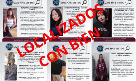 LOCALIZAN A SEIS PERSONAS REPORTADAS COMO DESAPARECIDAS EN ENSENADA
