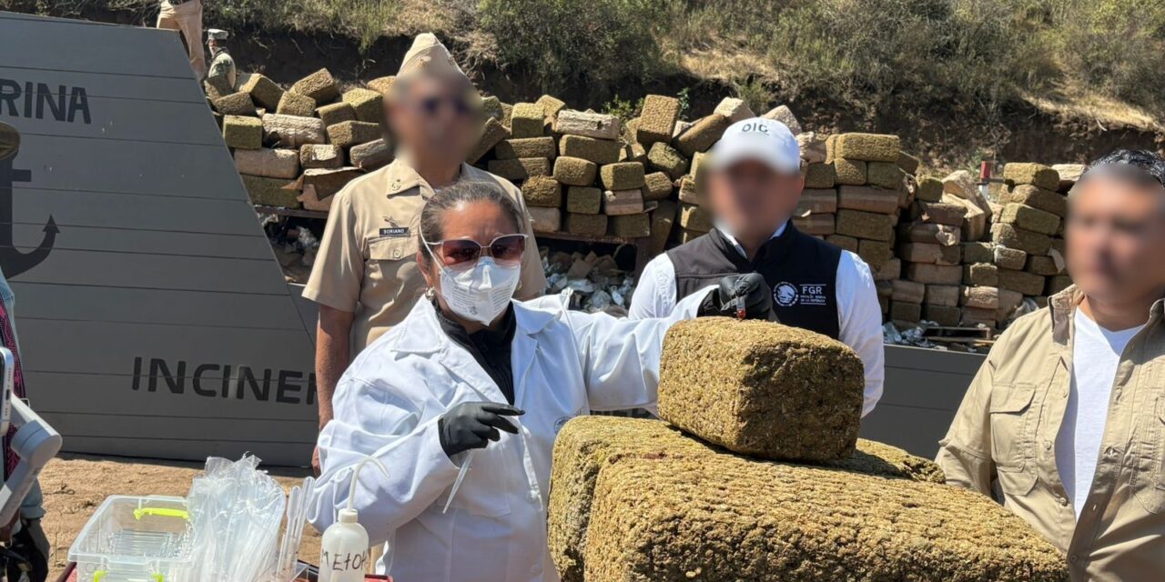 INCINERA MARINA 12 TONALADAS DE MARIHUANA EN ENSENADA