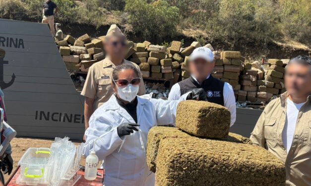 INCINERA MARINA 12 TONALADAS DE MARIHUANA EN ENSENADA