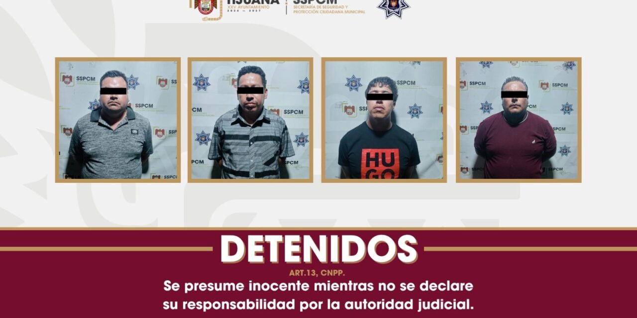 ATRAPAN POLICÍAS DE TIJUANA A BANDA DE EXTORSIONADORES; UNO DE ELLOS ES DE LA POLICÍA ESTATAL DE INVESTIGACIÓN ASIGNADO A ENSENADA