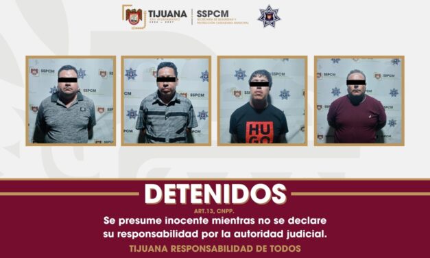 ATRAPAN POLICÍAS DE TIJUANA A BANDA DE EXTORSIONADORES; UNO DE ELLOS ES DE LA POLICÍA ESTATAL DE INVESTIGACIÓN ASIGNADO A ENSENADA