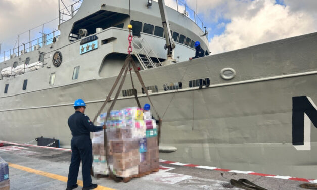 ZARPAN LOS BUQUES PAPALOAPAN Y HUASTECO CON MÁS DE 718 TONELADAS DE AYUDA HUMANITARIA A VENEZUELA