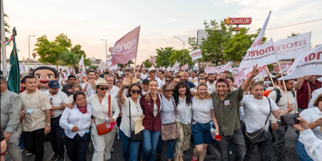 JULIETA RAMÍREZ MUESTRA MÚSCULO: 11 MIL LA ARROPAN COMO PRÓXIMA COORDINADORA DE LA 4T EN BC