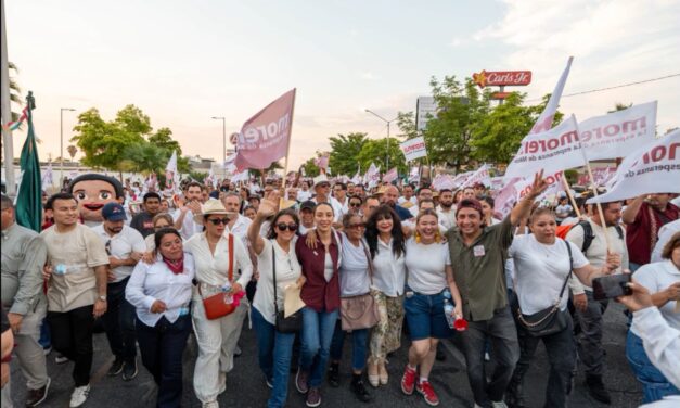 JULIETA RAMÍREZ MUESTRA MÚSCULO: 11 MIL LA ARROPAN COMO PRÓXIMA COORDINADORA DE LA 4T EN BC