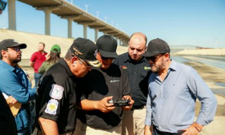 Instruye Gobernadora Marina del Pilar recorrido de inspección por canalización Río Tijuana
