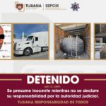Detiene Policía Municipal tráiler con dos bidones de presunto combustible de procedencia ilícita