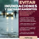 EMITE CESPE RECOMENDACIONES PARA EVITAR ENCHARCAMIENTOS E INUNDACIONES DURANTE LLUVIAS