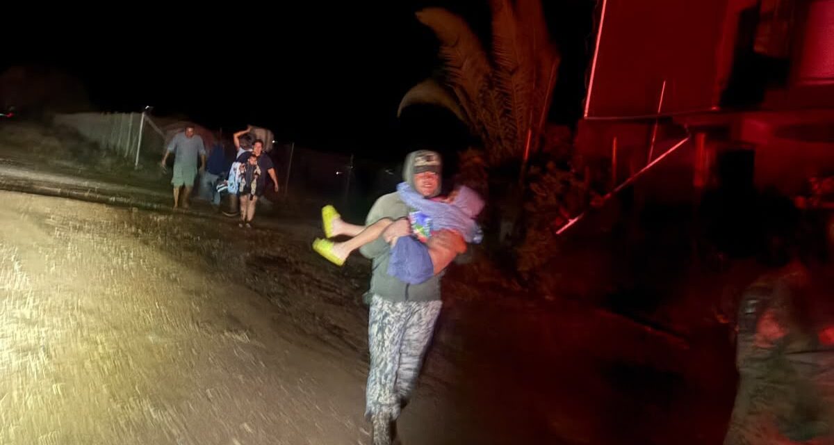 Mantiene operativos de emergencia por tormenta Rachel; reportan vialidades inundadas y 25 colonias sin electricidad